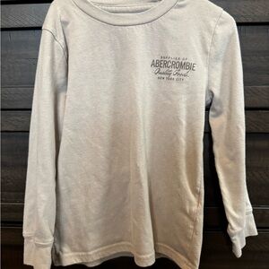 Abercrombie Cream Long Sleeve Shirt